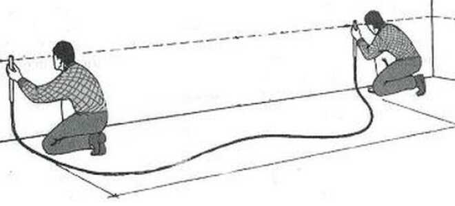 Укладка плитки от стены