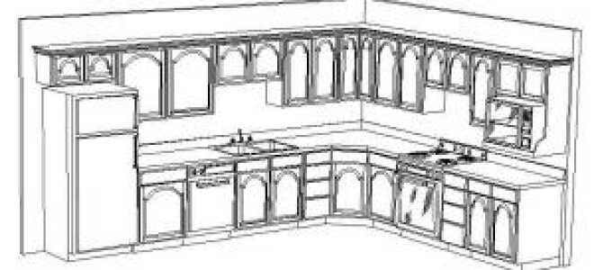 Подбор мебели для кухни исходя из стандартных размеров