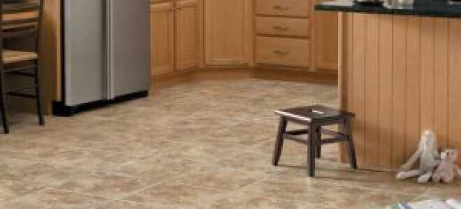 Виды, материал и толщина линолиума для кухни