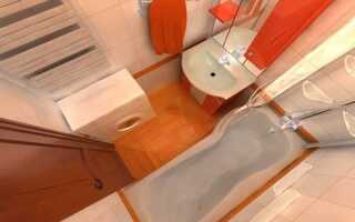 Дизайн узкой ванной комнаты и туалета