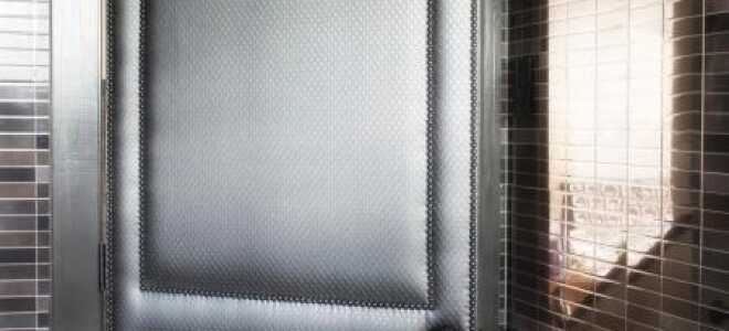 Особенности обивки дверей дерматином