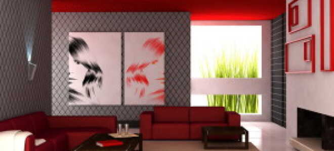 Варианты комбинирования обоев в зале и их преимущества