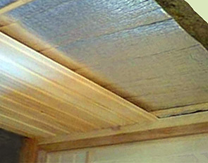 Материал изоляционный на потолке