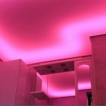 Использование светодиодной ленты для подсветки потолка в ванной