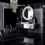 Черно-белая ванная