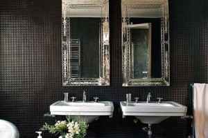 фото 33 зеркала в черной ванной 3