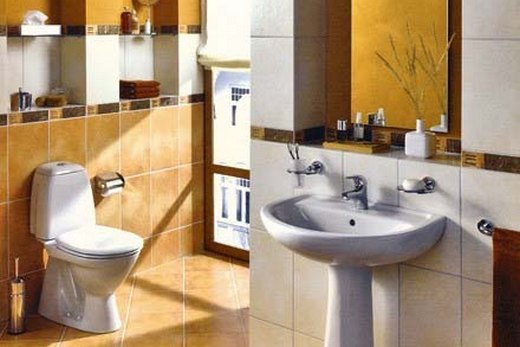 Унитаз VitrA Grand в интерьере совмещенного санузла