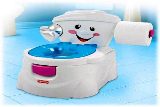 Детский горшок в виде унитаза бренда Fisher Price