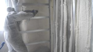 Утепление бетонной стены пенополиуретаном