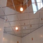 Зеркальный кассетный потолок с подсветкой